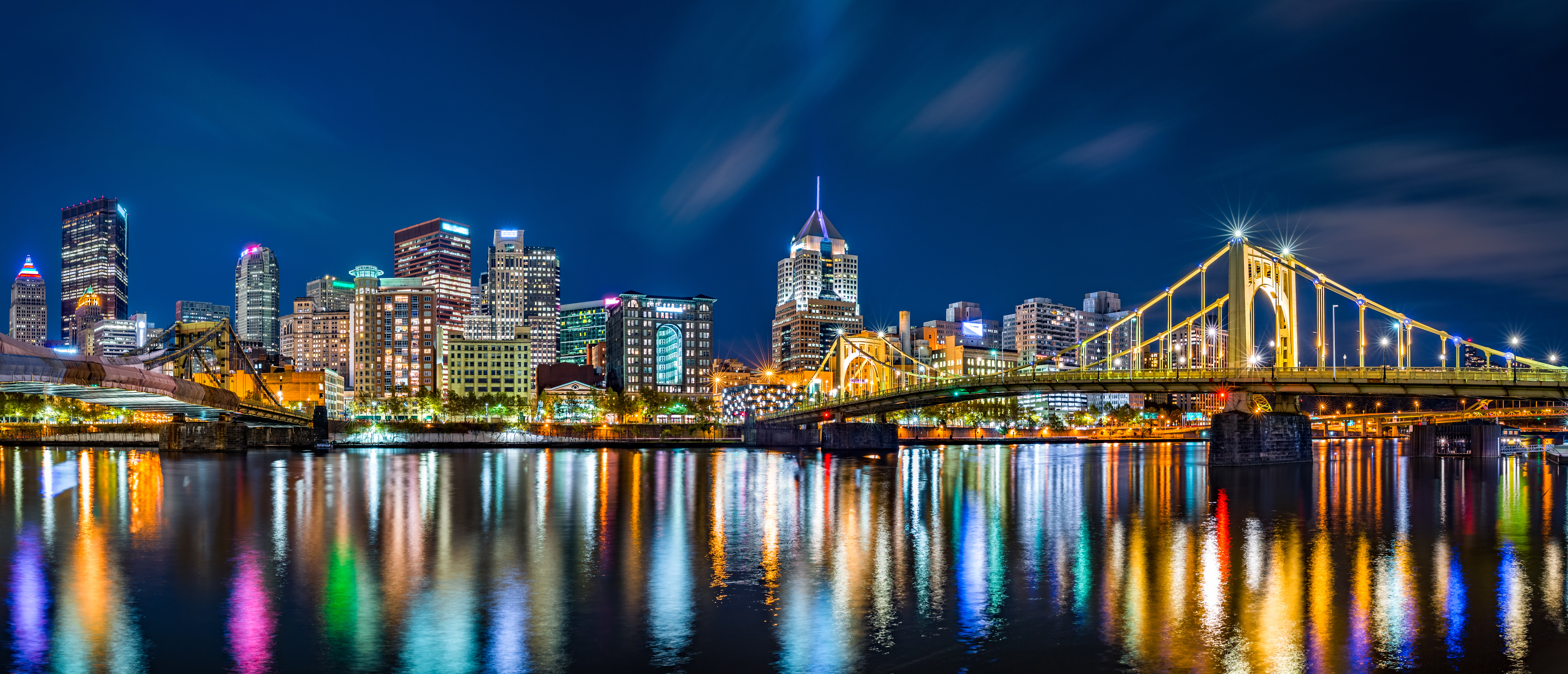 Pittsburgh skyline at night