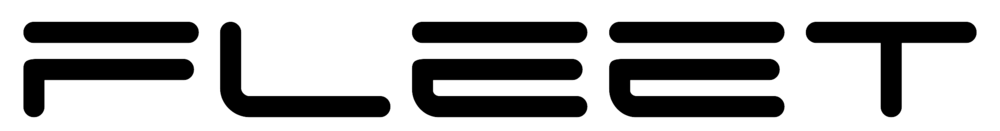 "Fleet logo in bold, black, uppercase font"